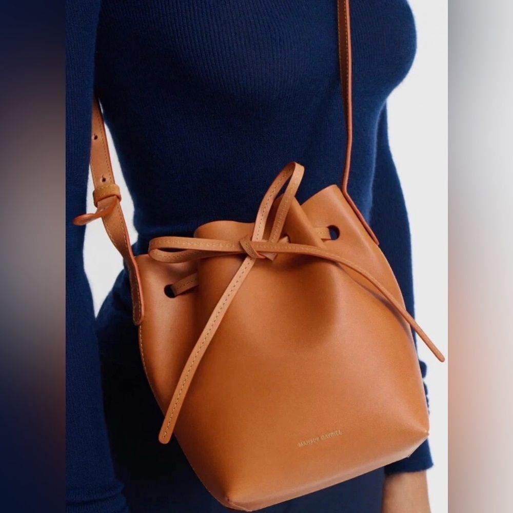 Mansur Gavriel Mini Mini Leather Bucket Bag